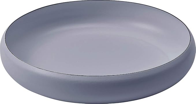 Ovject O-EBL30-MLB Camping Outdoor Dish, Made in Japan, Deep Plate, Large Bowl, Plate, Enamel, Heat Resistant, Oven, Direct Fire, 11.8 inches (30 cm), Matte Light Blue