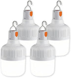 LED Camping Light, 800 lumens, Powered by Rechargeable Batteries, White Portable Pendant Lights, Waterproof (2.2IN-4)