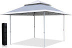 ABCCANOPY 13x13 Pop Up Canopy with Double Ventilated Top, 4 Sandbags, 4 Ropes and 8 Stakes (Gray)