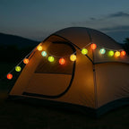 AceList 20 LED Colorful Lantern String Lights - Waterproof, Battery-Powered Decorative Lighting for Festivals, Parties, and Home Decor. Perfect for Weddings, Holidays, Camping, and Everyday Ambiance