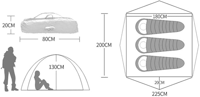 GeRRiT Tent Fully Automatic Hydraulic Outdoor Tent 2 People Rainproof Wild Camping Mountaineering Riding Family Double Tent Waterproof Tents Camping Tents Small awnings Backpacking Tents Beach Tents