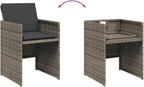 Patio Chair Gray PE Rattan One Size Removable Covers Garden Furniture Patio Furniture Camping Chair for Garden Outdoor
