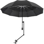 UPF 50+ Beach Umbrella with Adjustable Universal Clamp