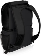 Picnic Time NCAA Nebraska Cornhuskers Zuma Backpack Cooler, Soft Cooler Backpack, Lunch Cooler, Black, 20 Liters