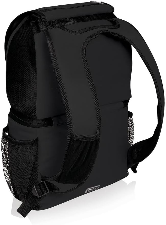 Picnic Time NCAA Zuma Backpack Cooler, Black, 19 x 11 x 7 in