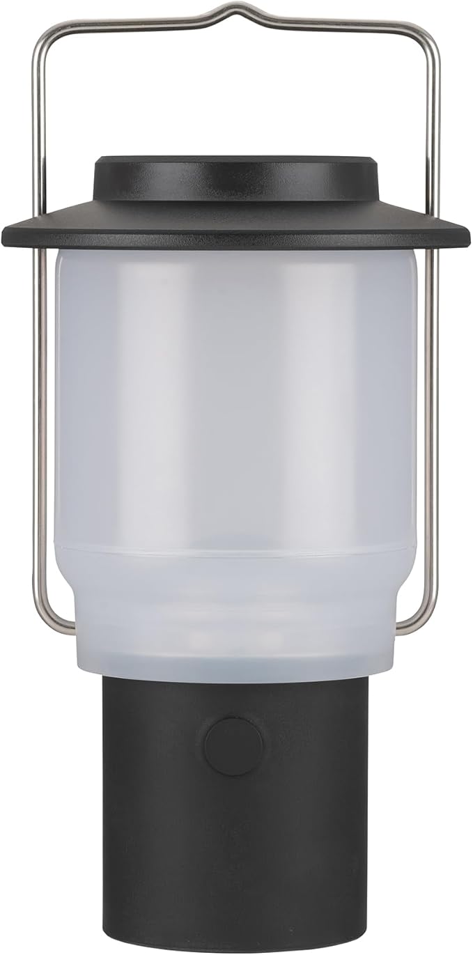 Snow Peak Mini Hozuki - Battery-Powered & Lightweight Camping Light - Portable Lantern for Soft, Ambient Light, Black