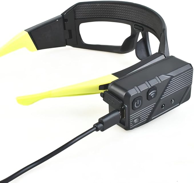 LED Intelligent Sensing Headlight, Type-C Fast Charging, Equipped with Motion Sensor and Touch Control, 3.9-inch Detection Range, Suitable for Outdoor Maintenance and Camping use (Yellow)