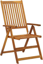 Folding Patio Chairs,Bistro Chair,Patio Funiture,Lawn Chairs,Armchair,Beach Chair,Camp Chair,Coffee Chair,for Outdoor,Fire Pit,Deck,Lawn,Outside,Garden, 3 pcs with Cushions Solid Acacia Wood