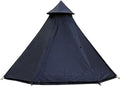 GeRRiT Tents for Camping 4 Person, Waterproof Pyramid Teepee Tent Adult Tent Waterproof Double Layers Indian Tent Yurt Tent Tower Post Bell Tent for Outdoor Family Trip Hello, 3, Black