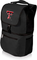 PICNIC TIME NCAA Texas Tech Red Raiders Zuma Backpack Cooler - Soft Cooler Backpack - Lunch Cooler, (Black)