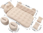 Car Air Mattress for Canoo Pickup Truck 2025, Travel Bed, Camping Bed Cushion, Inflatable Vehicle Air Cot, Portable Sleeping Pad, Inflatable Mattress,Black