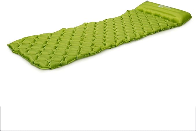 Outdoor Lightweight Camping Equipment, Moisture-Proof Pad, Inflatable Bed, Thickened Floor Mat, Portable Tent Sleeping Pad, Air Cushion(Fruit Green,224x68x5cm(88x27x2inch))