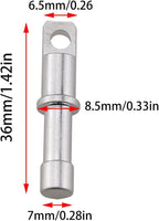 16PCS Silver Aluminum Alloy Spare End Plugs Tent Pole Repair Sleeve Tent Pole End Plug Tent Poles Male End Tips Replacement Accessories Spare End Plugs for 8.5mm Tent Poles, 53639-APHFOT-16