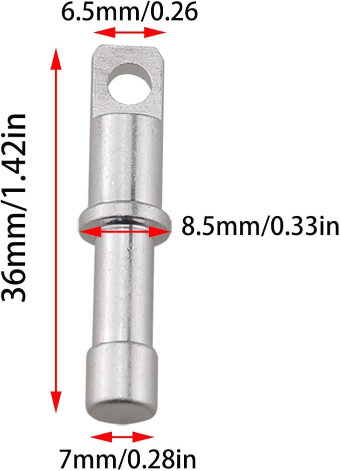 16PCS Silver Aluminum Alloy Spare End Plugs Tent Pole Repair Sleeve Tent Pole End Plug Tent Poles Male End Tips Replacement Accessories Spare End Plugs for 8.5mm Tent Poles, 53639-APHFOT-16