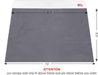 MASTERCANOPY SunWall Canopy Sidewall for 10x10 Slant Leg Canopy Tent, 1 Pack Sidewall Only (Gray)