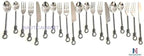Twist and Shout Stainless Steel Flatware Set Service for Persion Modern Silverware Utensils Set Kitchen Restaurant, Wedding, Party Dinnerware Accessories (2 Set)