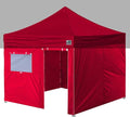 Eurmax USA Full Zippered Walls for 10 x 10 Easy Pop Up Canopy Tent,Enclosure Sidewall Kit with Roller Up Mesh Window and Door 4 Walls ONLY,NOT Including Frame and Top（Red）