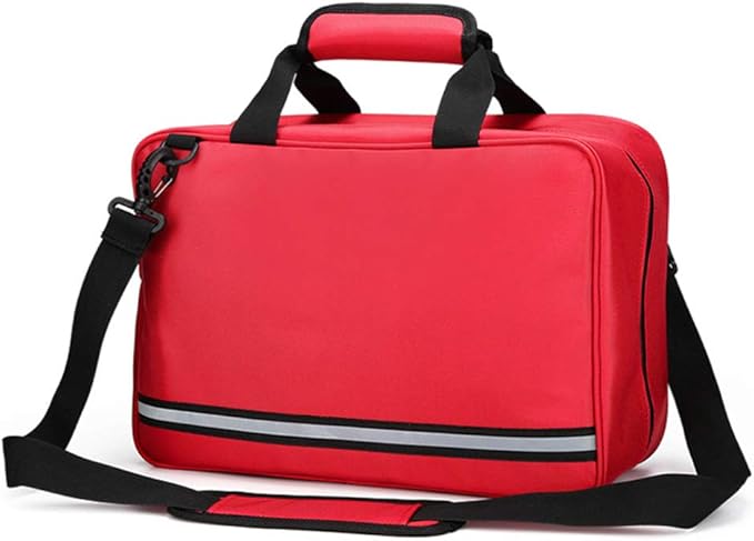 First Aid Kit Bag, Multifunctional Emergency Care Package Backpack, Post-production Visit Kit for Home, Workplace,Camping, Hiking(Red)