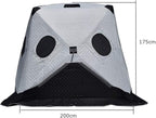 QUQUQ Camping Hiking Tent Automatic Pop Up Camping Tent Panda Shape with 2 Doors Waterproof Instant Tent for Family Hiking Outdoor Tent