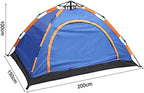 2 Person Tents for Camping Automatic Pop Up Camping Tent Lightweight Waterproof Windproof Dome Tents for Kids & Adults Great for Camping Backpacking and Hiking Ou Blue (Color : Blue)