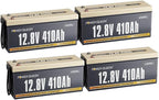 Power Queen 12V 300Ah LiFePO4 Battery, 3840Wh Lithium Battery with 2560W Power Output, Up to 15000+ Deep Cycles, BMS Protections for Solar, RV Motorhome, Marine, Off-Grid
