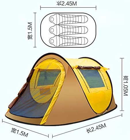 Tent Automatic Camping Tent Easy Setup Tent Family Portable Outdoor Hiking Beach Tent Sun Protection Shelter 5-8 Person Waterproof