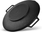 Korean BBQ 3 IH Griddle Grill Pan with Bag, Nonstick Coating, All Stove(Gas, Electric & Induction),Indoor Outdoor Griddle(16in)