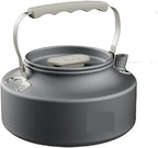 Portable Camping Cookware Kit with Frying Pan, Kettle and Foldable Tableware for Outdoor Kitchen and Picnic