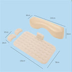 Camping Inflatable Mattress, Car Inflatable Bed, Automatic Pump Air Mattress, Portable Sleeping Mat, Long-Distance Travel Comfort Accessories (Blue)
