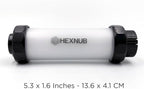 HEXNUB Cooler Box Lights, Waterproof, Rechargeable LED Lights Compatible with YETI, RTIC, ORCA, Ninja, Igloo, Coleman Ice Chest, Magnetic Base, Great for Camping Fishing Hunting Boating, 2-Pack
