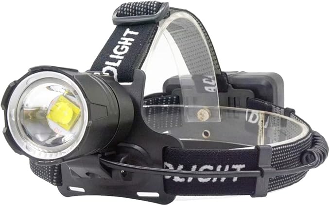 MINCHEN Headlamp 8000Lumens Zoom Adjustable 3 Working Modes Headlamp USB Rechargeable No 18650 Batteries. (White Light)