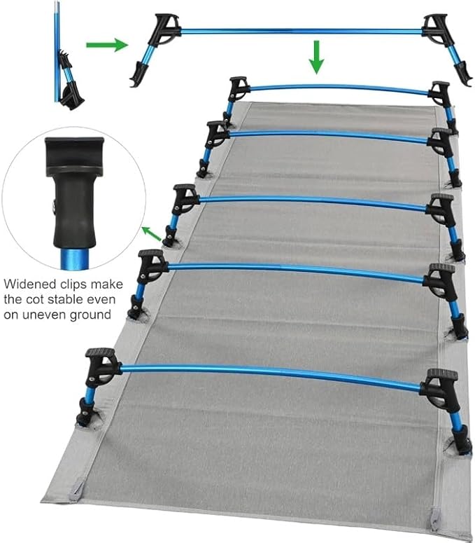 Ultralight Folding Tent Camping Cot Bed Portable Compact for Outdoor Travel Base Camp Hiking Mountaineering