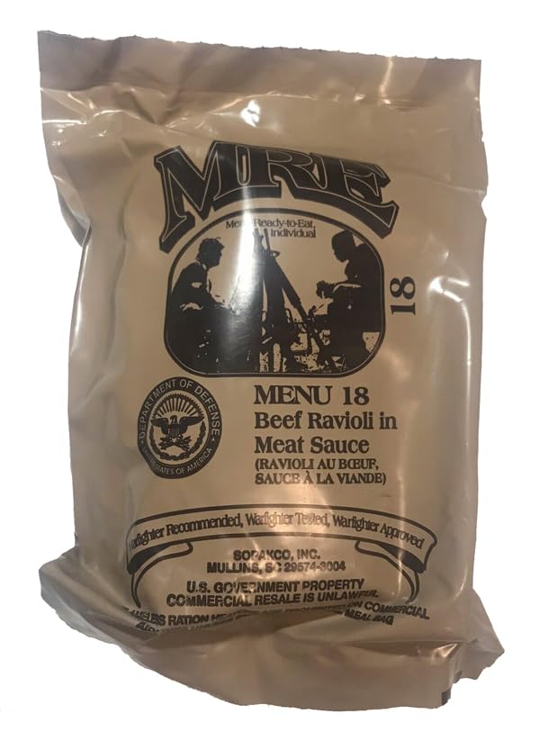 Ammo Can Man MRE (Meals-Ready-To-Eat) Case - Genuine Military Surplus MRE Case | 2026 Inspection Date (A and B Case Combo - Menus 1-24)