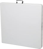 Stansport Folding Camp Table, White, 59.8" L x 29.1" W x 29.1" H