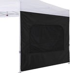 COOSHADE Instant Canopy SunWall 10x10 Canopy SideWall for Pop up Canopy Tent, 1 Pack Sidewall with Mesh Window Only, Black