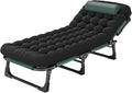 Folding Camping Cot for, Adjustable Adults Reclining Chaise, Folding Camping Cot, Sleeping Cots, Camp Bed for Outdoor, Home, Office,B
