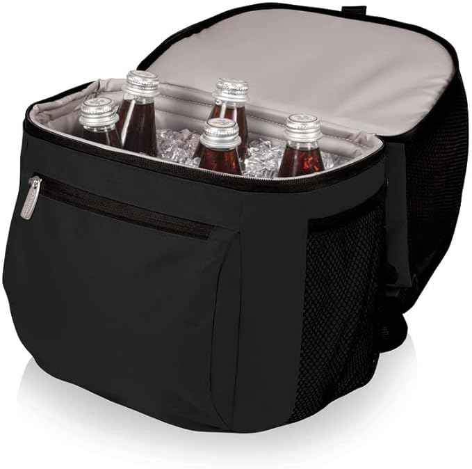 PICNIC TIME NCAA Maryland Terrapins Zuma Backpack Cooler - Soft Cooler Backpack - Lunch Cooler, (Black)
