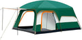 Luxury Tent Room for Camping 4-12 Person Waterproof Large Family Tent with 2 Bedroom and 1 Living Room Design