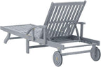 Camp Chair Lawn Chair Outside chairsPatio Sun Lounger with Cushion Solid Acacia WoodSuitable for Gardens, courtyards, and patios