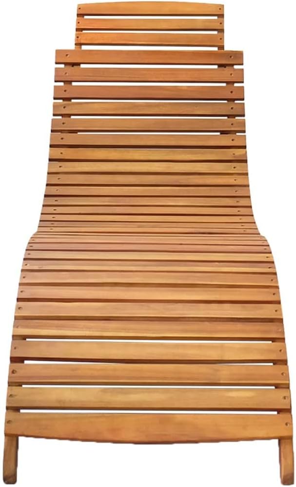 Lounge Chair,Beach Lounge Chairs for Adults,Loungers for Outside,Lawn Chairs Reclining,Comfortable Camping Chair,Patio Sun Lounger with Cushion Solid Acacia Wood
