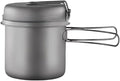 Camping Campfire Utensils, Outdoor Picnic Portable Cooking Pot Frying Pan Multi-Function Tableware Cooker Water Cup Backpacking Gear