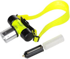 BESTSUN Diving Headlamp, 1800 High Lumen Diving Swimming Headlamp Light Waterproof Underwater Diving Head Flashlight Diver Submarine Head Torch Scuba Safety Lights (Only headlamp)