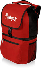 Picnic Time NCAA Nebraska Cornhuskers Zuma Backpack Cooler, Red, 19 x 11 x 7 in