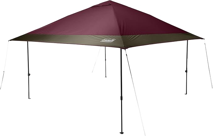 Coleman Oasis Instant Pop-Up Canopy Tent with Side Wall Attachment, Portable Shelter with Easy Setup & Takedown, Wheeled Carry Bag Included, 10x10/13x13ft Sizes