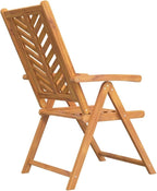 Reclining Patio Chairs 2 pcs,Outdoor Chairs,Leisure Chair,Reception Chair,Garden Chair,Decorative Chair,Camping Chair,Conversation Chair,for Patio,Balcony,Party, Solid Wood Acacia