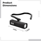 1000Mah Rechargeable Ear Mounted Headlamp With Motion Sensor, Adjustable Brightness For Fishing, Camping, Running, Portable Head Light
