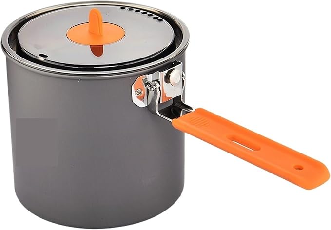 Tableware,Compatible for Camping 1.6L Pot Tourist Dishes Tourism Hiking Picnic Cooking Supplies Equipment Cookware Trekking