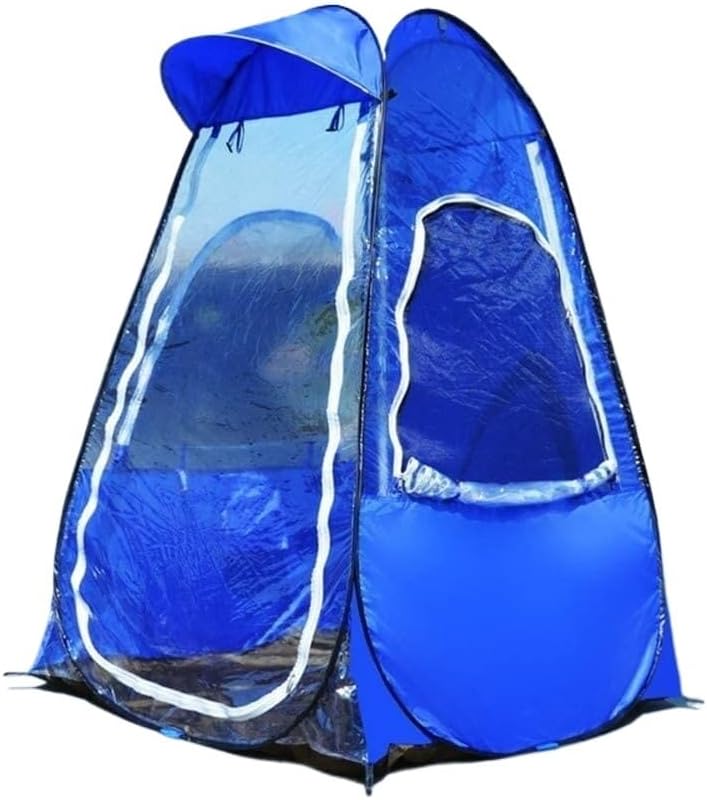 Camping Tent,Shower Tent, Single Person Fishing Portable Outdoor pop up Tent with 120 * 120 * 170CM ice Fishing Tent with a Sunshade Cap Decorate