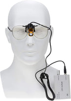 5W Waist Hanging Rechargeable Dental LED Head Light with Plastic Clip Filter for Surgical Magnifier (Silver)