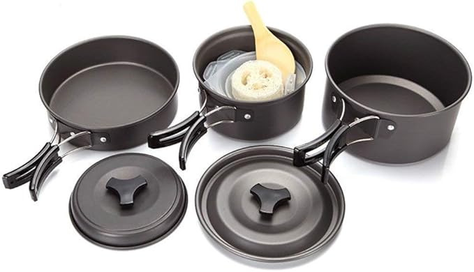 Barbecue Tableware Set Pot Outdoor Supplies Pot Set Camping Set Pot Outdoor Field Tableware Pot Set